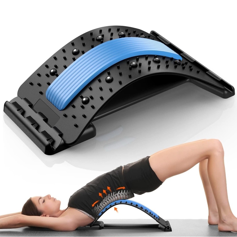 Ergonomic Back Stretcher with Blue Support